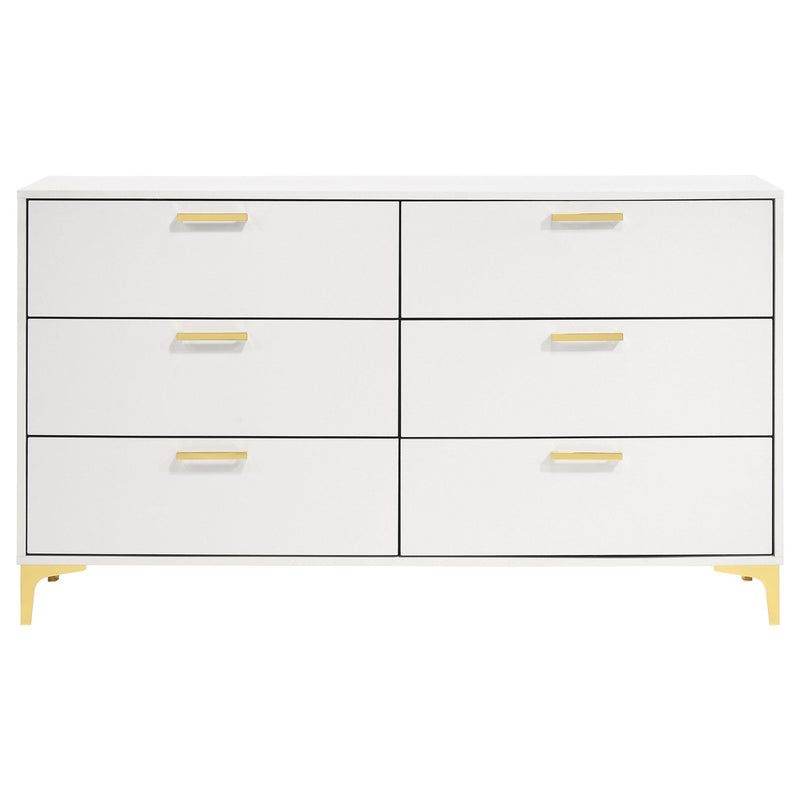 Kendall 6-drawer Dresser White - 224403