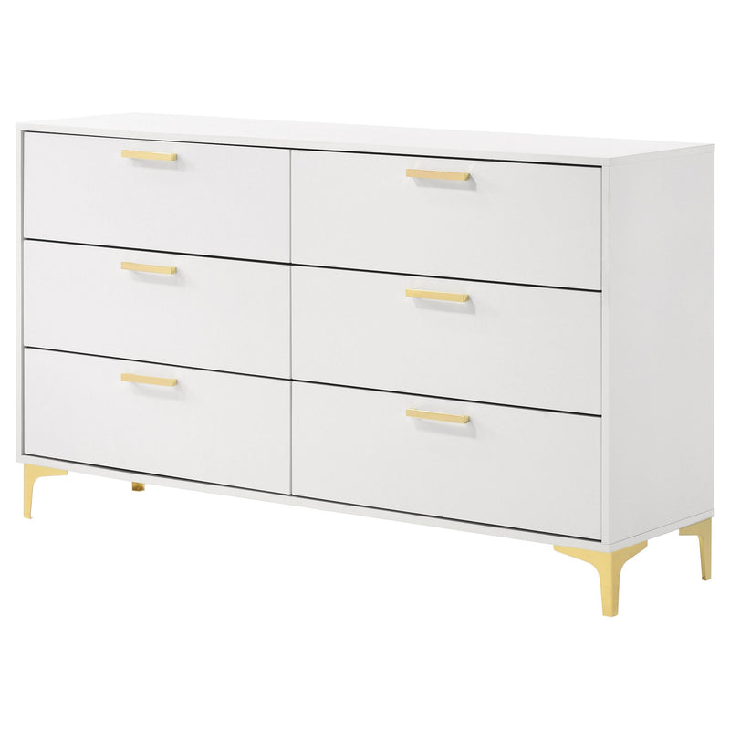 Kendall 6-drawer Dresser White - 224403