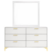 Kendall 6-drawer Dresser with Mirror White - 224403M