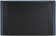 Kendall Linen Textured Fabric Upholstered Full Bed in Blue - B1282Navy-F
