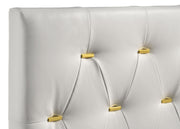 Kendall Upholstered Eastern King Panel Bed White - 224401KE
