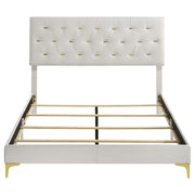 Kendall Upholstered Queen Panel Bed White - 224401Q