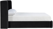Kendall Velvet Upholstered Full Bed in Black - B1283Black-F