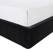 Kendall Velvet Upholstered Full Bed in Black - B1283Black-F
