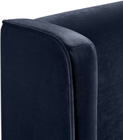 Kendall Velvet Upholstered Full Bed in Blue - B1283Navy-F