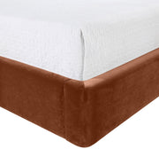 Kendall Velvet Upholstered Full Bed in Cognac - B1283Cognac-F