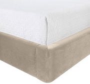 Kendall Velvet Upholstered Full Bed in Cream - B1283Cream-F