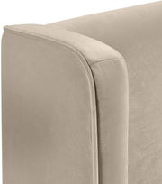 Kendall Velvet Upholstered Full Bed in Cream - B1283Cream-F