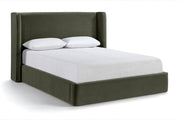 Kendall Velvet Upholstered Full Bed in Green - B1283Green-F