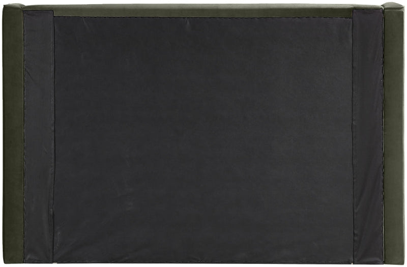 Kendall Velvet Upholstered Full Bed in Green - B1283Green-F