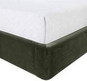Kendall Velvet Upholstered Full Bed in Green - B1283Green-F