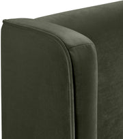 Kendall Velvet Upholstered Full Bed in Green - B1283Green-F