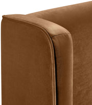 Kendall Velvet Upholstered Full Bed in Saddle - B1283Saddle-F