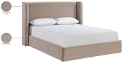 Kendall Velvet Upholstered Full Bed in Taupe - B1283Taupe-F