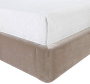 Kendall Velvet Upholstered Full Bed in Taupe - B1283Taupe-F