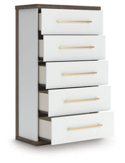 Kendanport Brown/White Chest of Drawers - PCB1108-46