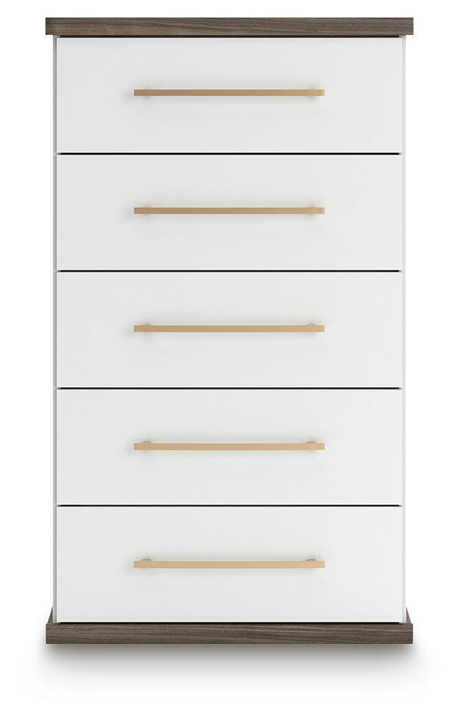 Kendanport Brown/White Chest of Drawers - PCB1108-46