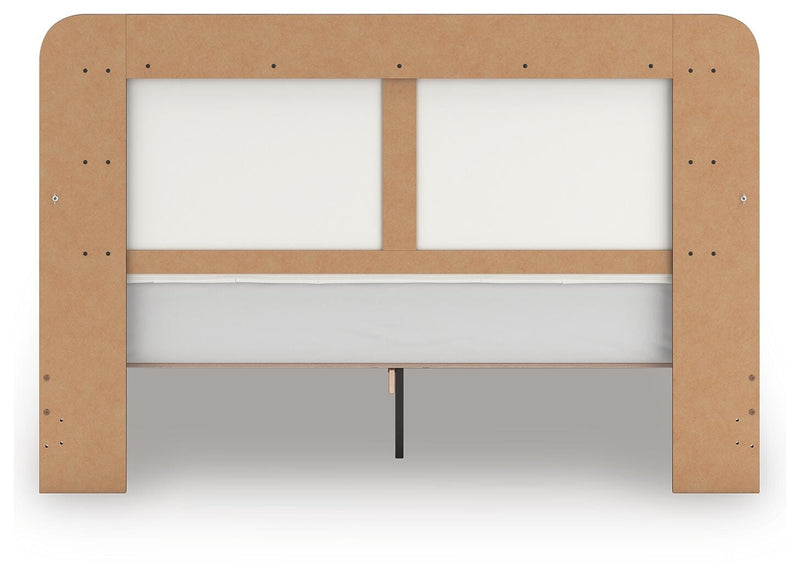 Kendanport King Upholstered Bed, Dresser and Mirror - PCB1108B14