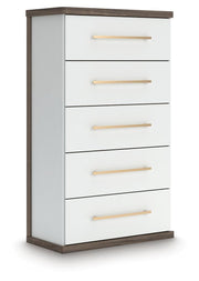 Kendanport King Upholstered Bed, Dresser, Mirror and Chest - B1108B16