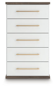 Kendanport King Upholstered Bed, Dresser, Mirror and Chest - B1108B16