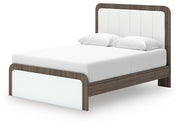 Kendanport Queen Upholstered Bed and 2 Nightstands - PCB1108B13