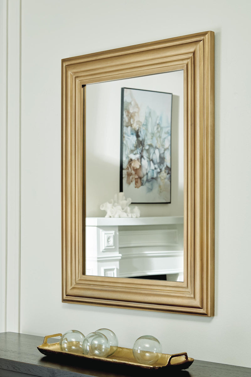 Keneriah Gold Finish Accent Mirror - A8010474