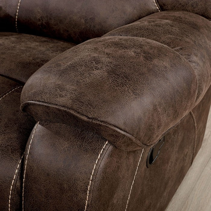 Kennedy Dark Brown Loveseat - CM6216-LV