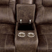 Kennedy Dark Brown Loveseat - CM6216-LV