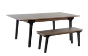 Kennedy Expandable Dining Table (L.Walnut) 2 Pieces - Gate FurnitureDining Table