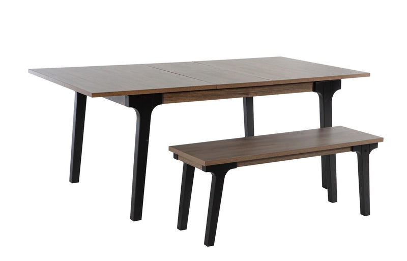 Kennedy Expandable Dining Table (L.Walnut) 2 Pieces - Gate FurnitureDining Table