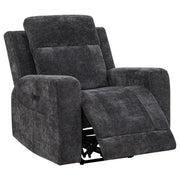 Kennett 3-piece Chenille Power Reclining Sofa Set Dark Grey - 610154P-S3