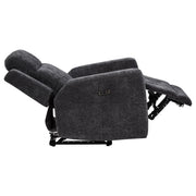 Kennett 3-piece Chenille Power Reclining Sofa Set Dark Grey - 610154P-S3