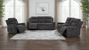 Kennett Chenille Upholstered Power Recliner Chair Dark Grey - 610156P