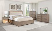Kenora 1-drawer Nightstand Bedside Table Barley Brown - 224852