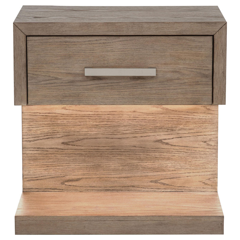 Kenora 1-drawer Nightstand Bedside Table Barley Brown - 224852