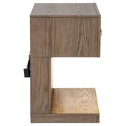 Kenora 1-drawer Nightstand Bedside Table Barley Brown - 224852