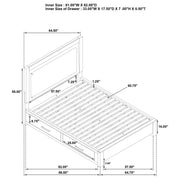 Kenora 4-piece Queen Bedroom Set Barley Brown - 224850Q-S4