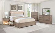 Kenora 5-piece Eastern King Bedroom Set Barley Brown - 224850KE-S5