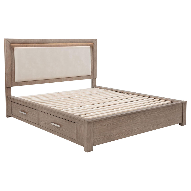 Kenora 5-piece Eastern King Bedroom Set Barley Brown - 224850KE-S5