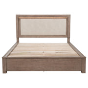 Kenora 56-inch California King LED Storage Bed Barley Brown - 224850KW