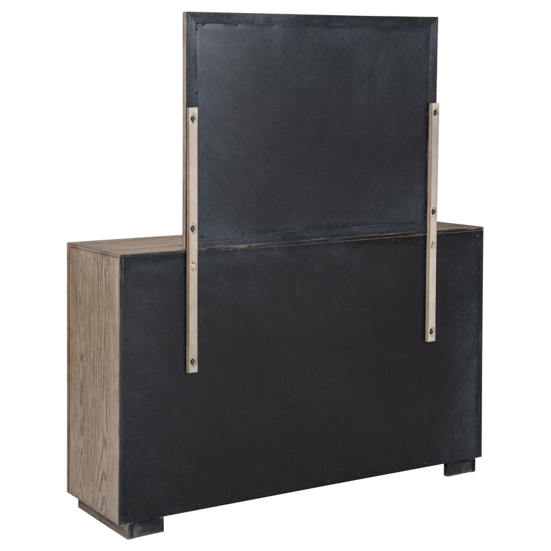 Kenora 6-drawer Dresser and Mirror Barley Brown - 224853M
