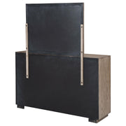 Kenora 6-drawer Dresser and Mirror Barley Brown - 224853M