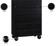 Kent Ash Wood Chest in Black - KentBlack-CH