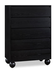 Kent Ash Wood Chest in Black - KentBlack-CH