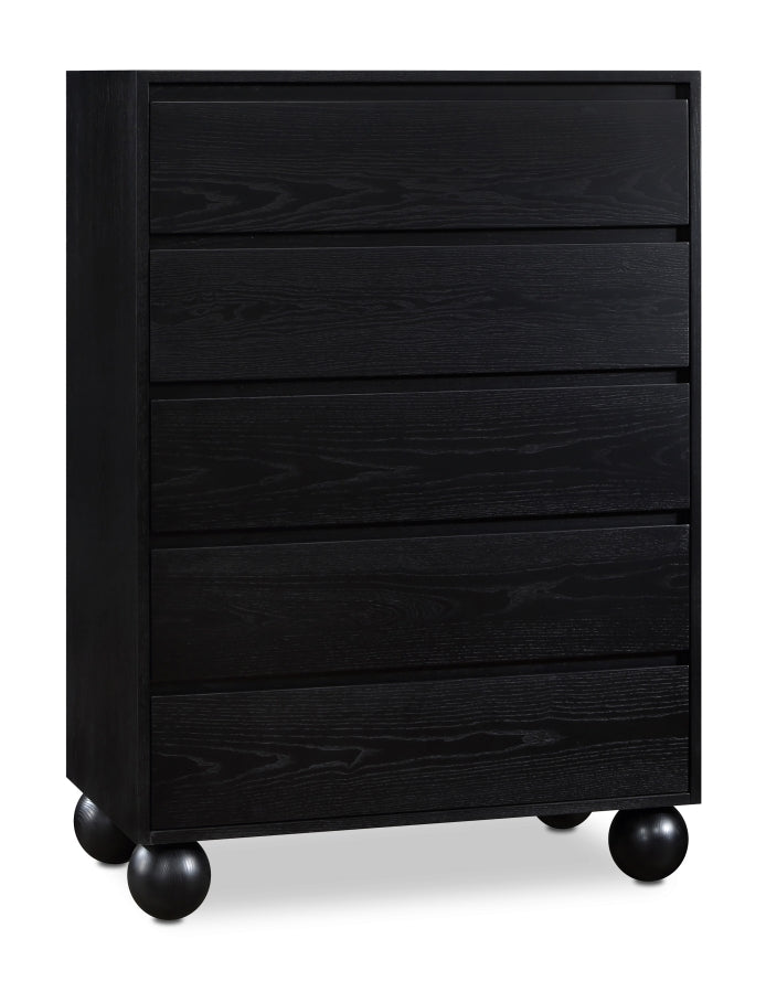 Kent Ash Wood Chest in Black - KentBlack-CH