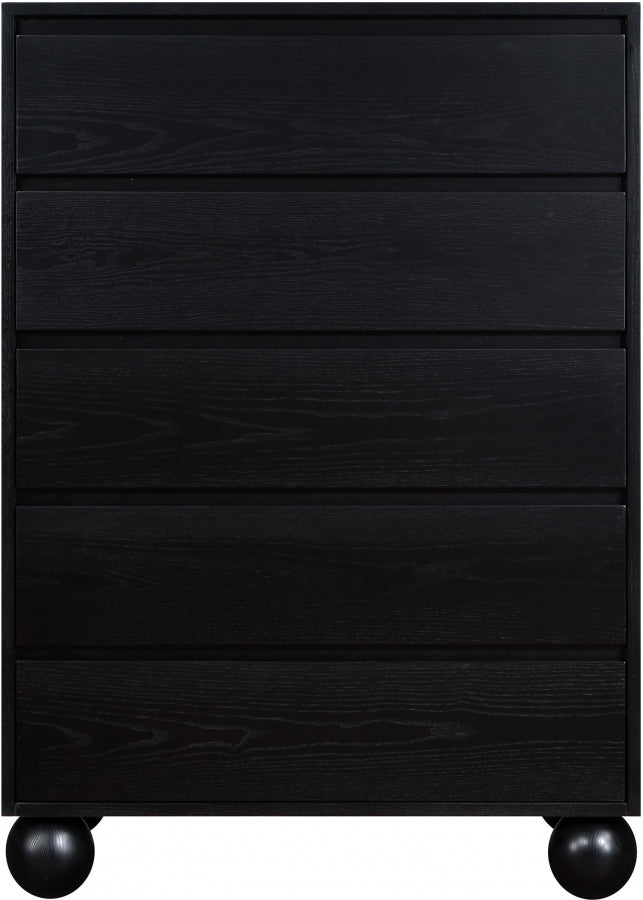 Kent Ash Wood Chest in Black - KentBlack-CH