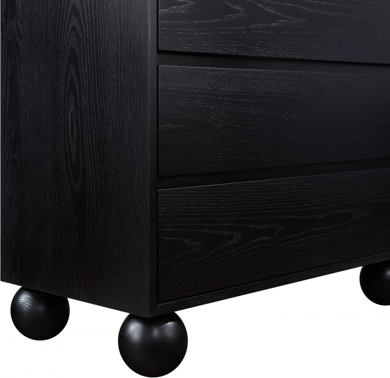 Kent Ash Wood Chest in Black - KentBlack-CH
