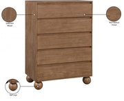 Kent Ash Wood Chest in Brown - KentWalnut-CH