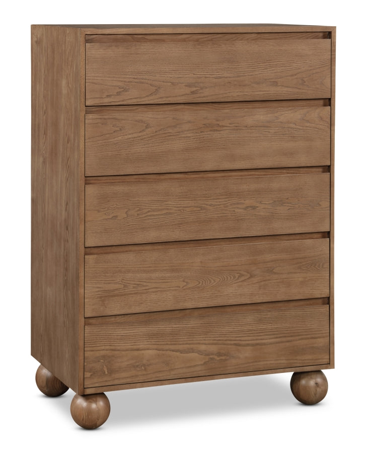 Kent Ash Wood Chest in Brown - KentWalnut-CH