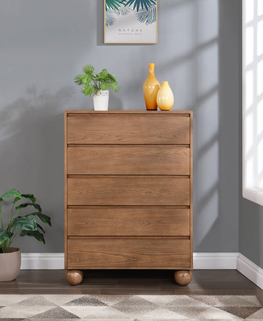 Kent Ash Wood Chest in Brown - KentWalnut-CH